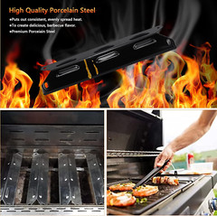 Grill Heat Plate Burner Crossover Tubes Replacement Parts for Kenmore Permasteel