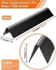 7636 Flavorizer Bars 15.3 Inch for Weber Spirit Grill Parts Spirit 300 & GS4 Spi