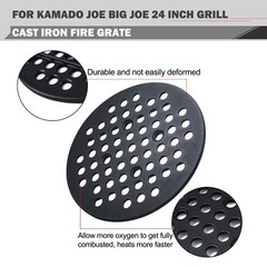 BJ-MFG24 11.5 Inch Charcoal Fire Grate for Kamado Joe Big Joe 24” Grill Cast …