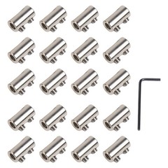 Stainless Steel Wire Rope Clips 20pcs Set for Reliable Cable Management