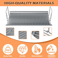 27 Inch Ash Pan Replacement Parts for Char Griller 1224, 1324, 2121, 2222, 2727