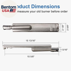15 13/16 Inch Cast Stainless Steel Grill Burner Replacement Parts for Jennair 72