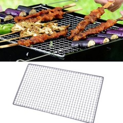 Stainless Steel BBQ Grill Grates Replacement, Mesh 11.8 x 17.7 in, Silver