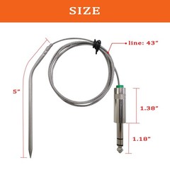 Replacement Temperature Meat Probe, Compatible with GMG Green