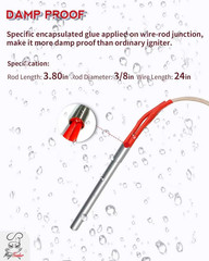 AC Hot Rod Igniter for Traeger Pit Boss Camp Chef Z-Grills Nexgrill Pellet Grill