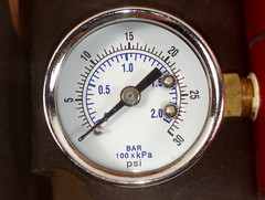 Beaumont Manufacturing Pilot Assembly Throttle W/0-30 Brass Gauges And Fittings