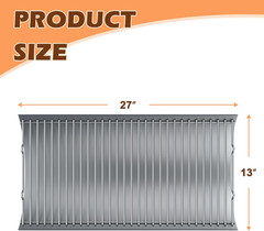 27 Inch Ash Pan Replacement Parts for Char Griller 1224, 1324, 2121, 2222, 2727