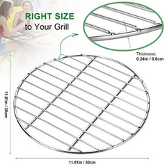11.81-Inch Stainless Steel Grill Grate Replacement – Weber Grill Grate Compat…