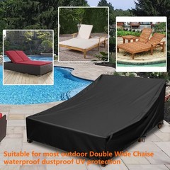 Outdoor Chaise Lounge Cover 100% Waterproof 600D Weather Resistant Polyester …
