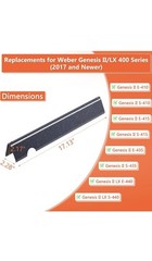 QuliMetal Porcelain Enameled Flavorizer Bars for Weber Genesis II/LX 300 17”