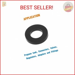 Propane Gas Adapter O-Rings, 10Pcs Propane Tank Gasket, Soft Rubber O-ring (OD.