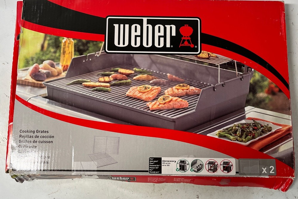 Weber 7528 Genesis Stainless Steel Grill Cooking Grates (Genesis 300 Series)