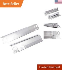 Adjustable 2-Piece Silver Heat Tent – Protects Grill Burners & Distributes Heat