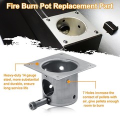 Pellet Grill Replacement Parts Kit Auger Motor Igniter Fan Burn Pot