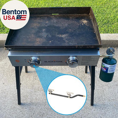Griddle Burner Valve with Igniter Port and Gas Pipe for Blackstone 22 Inch Table