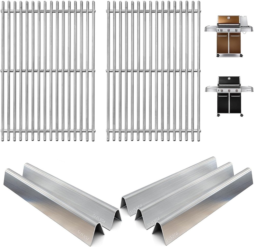 WEBROIL 7620 Flavorizer Bars 7528 Gas Grill Grates for Weber Genesis 300 Series