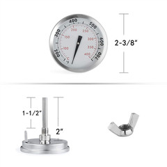 Grill Thermometer Temperature Gauge Replacement for Weber Genesis E/S-310 330