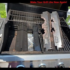 Porcelain Steel Heat Tent, BBQ Heat Plate Shield, Burner Cover, Flame Tamer, …
