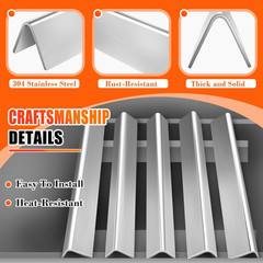 17.5 Inch SUS 304 Flavorizer Bars for Weber Genesis E-310, E-330 with Front Cont