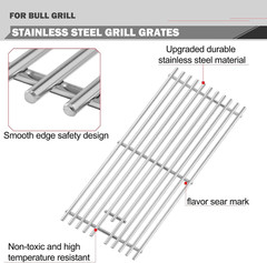Oklagarden 57568 57569 Grates Replacement for Bull Grill Replacement Parts 5 Bur