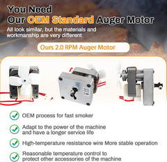 Auger Motor,Grill Induction Fan Kit,Fire Burn Pot and Hot Rod Ignitor,Traeger Pa