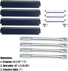 Commercial Series 4 Plates Gas Grill Burner Char-Broil Replacement Parts Kit New