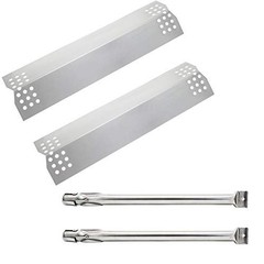 Gas Grill Repair Kit – Stainless Steel 16.5″ Burners & Heat Plate for Kitchen Gr