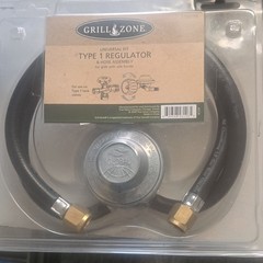 Type 1 Regulator with Dual Hose Assembly Universal Fit Black & Silver