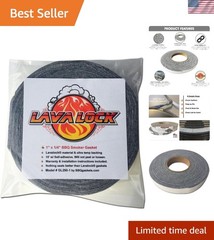 Grey Gasket for BBQ Smokers – High Temp Self-Stick Seal 1″ x 1/4″