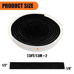Smoker Gasket Seals, 1/2″ X 1/8″ 15 Ft High Temp Grill Gasket Replacement Self S