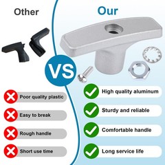 RV Waste Valve Handle Replacement for Waste Valve Extension Rod RV Parts Gray