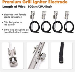 Grill Replacement Parts for Charbroil Advantage Series 3 Burner 463343015, 46364