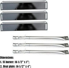 Parts Kit DG116 Replacement for BBQ Grillware GGPL-2100 Gas Grill Burners, Heat