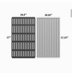 BBQ-PLUS Porcelain-Enamel Cooking Grid Grate Emitter Plates for Charbroil