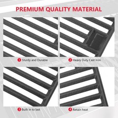Replacement Cooking Grates for Gas Grill 19.75″ x 6.75″ – 3 Pack, Fits Multiple