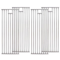 4Pcs Stainless Steel BBQ Grill Grate 19.25″x7.5″ – 7.8mm Rod, Fits 7 Burner Gril