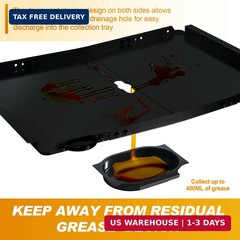Replacement Grease Tray with Catch Pan for Dyna Glo Grill Replacement Parts, 24-