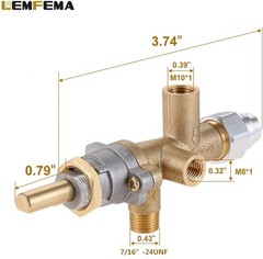 Lemfema Propane Gas Patio Heater Repair, Replacement With Thermocouple, Gold