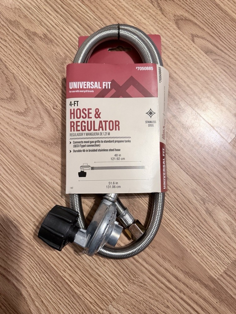 4FT Propane Hose Regulator Universal Fit 1″-20 1lb to 5-20lb Tank US 7050885