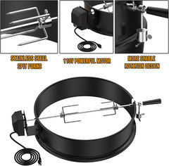Rotisserie Ring Kit Replacement Parts for Weber 22 Inch Kettle Charcoal Grills