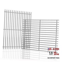 2pcs Stainless Steel Cooking Grates for Weber, 17.5” x 23.8” | Grill