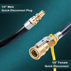 1/4″ Extension Manguera De Conexion Rapida Con Codo Adaptador Para Propano NUEVO