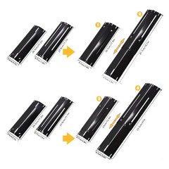 Adjustable Grill Parts Replacement Heat Shield Flare-Up Prevention Design