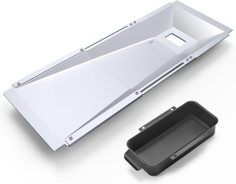Grease Tray with Catch Pan Adjustable Universal Drip Pan for Dyna Glo, Nexgrill,