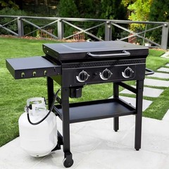 Single Stage Propane Hose and Regulator Kit for BBQ Grills For 540 lb Capacity