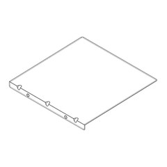 Charbroil Grill Part # G552-1600-W1 – Heat Shield, W/ Rivet Nut