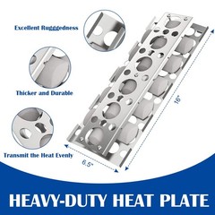 Briquette Tray Replacement for 26″ 32″ 40″ Grills, Ceramic Holder & Heat Plates