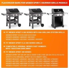 Grill Grates Flavorizer Bars For Weber Spirit 300 II 300 Heavy Duty Cast Iron