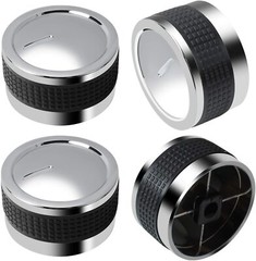 Gas Grill Universal Knobs, Grill Control Knob Replacement Chrome Plated NEW
