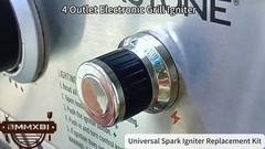 4 Outlet Electronic Grill Igniter with 4 pack Ignition Needles for Blackstone 36